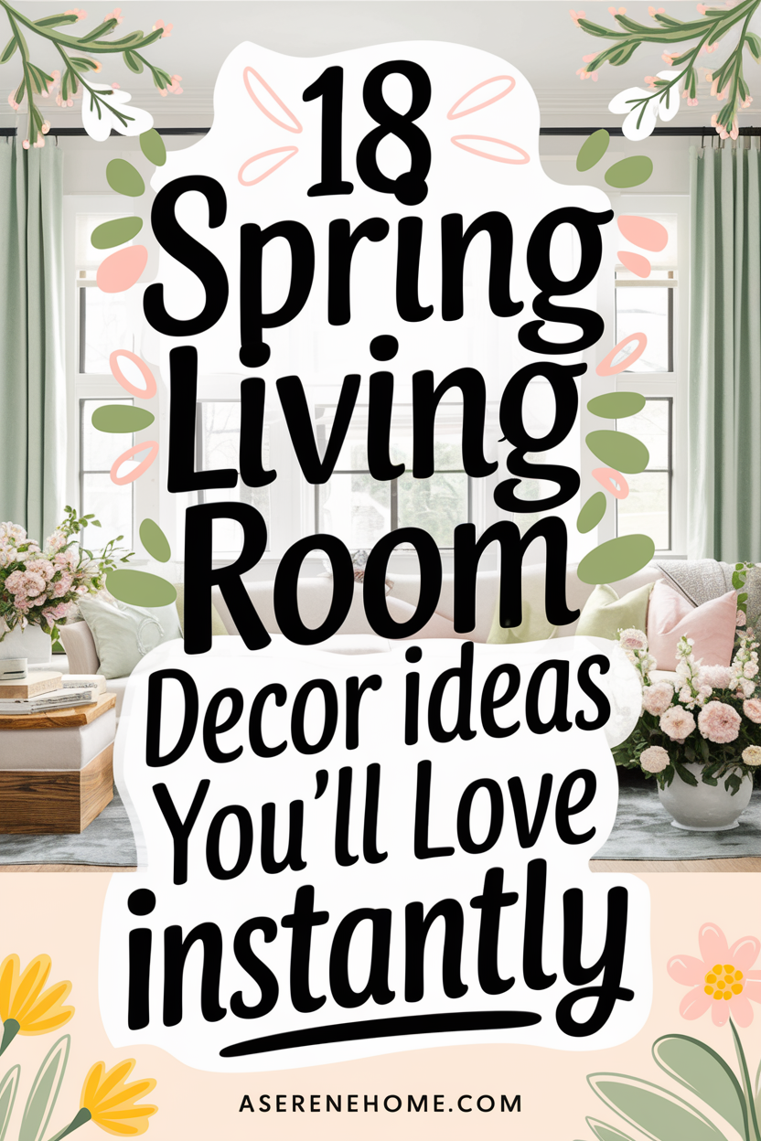18 Spring Living Room Decor Ideas: Easy, Cozy Updates to Refresh Your ...