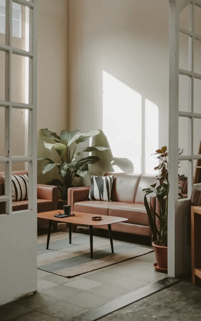 Float your furniture slightly away from the walls