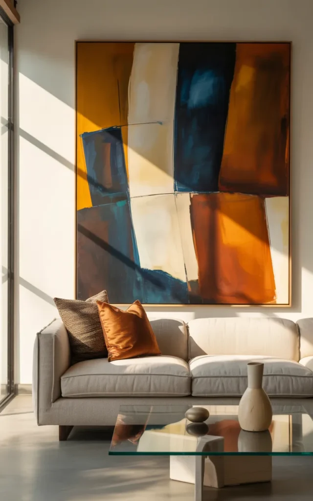Hang oversized artwork for instant impact