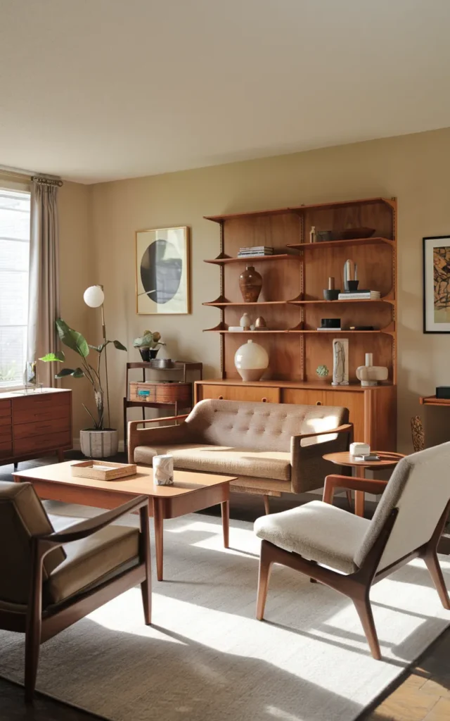 Mix wood tones instead of matching everything