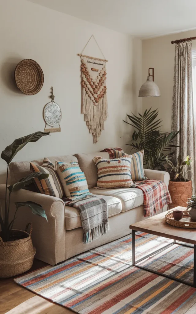 Use a neutral sofa as your base