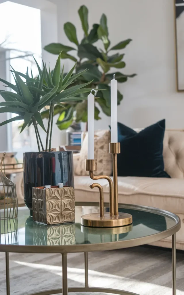 Add subtle shine with metallic accents