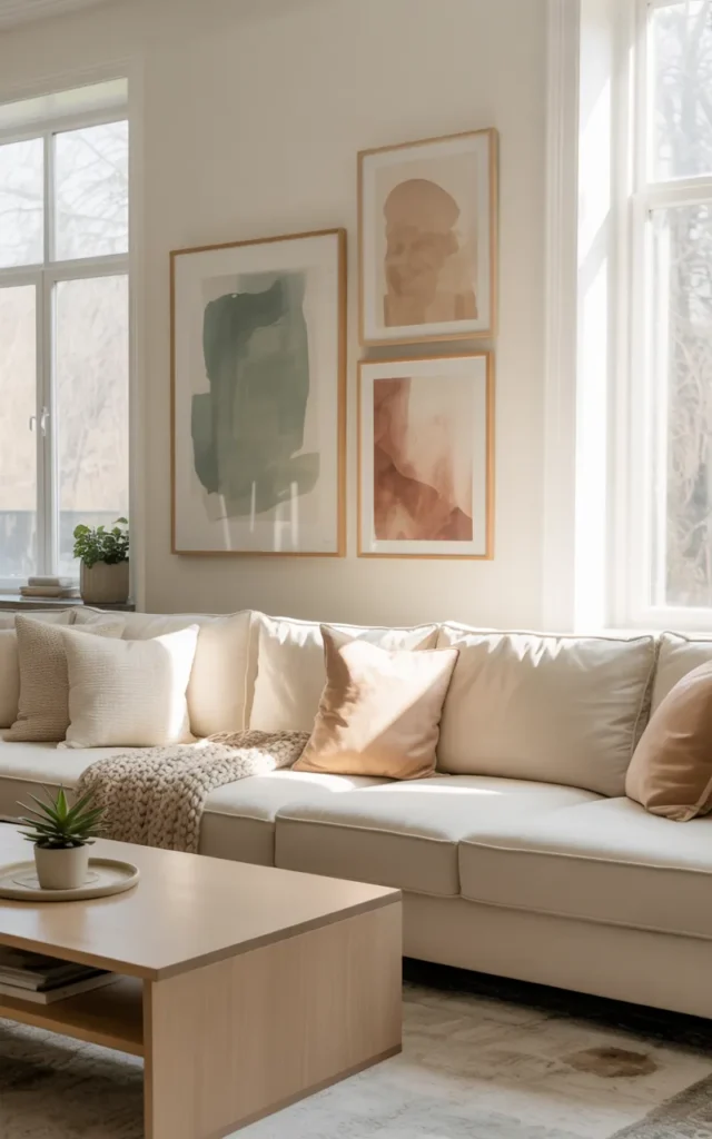 Add wall art that feels calm and personal