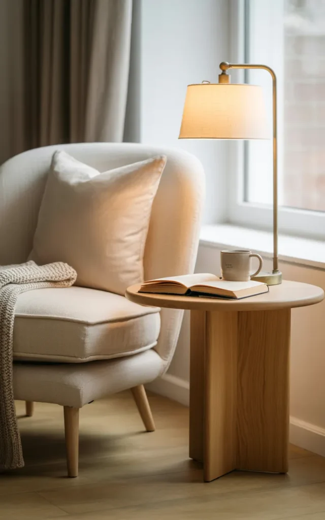 Create a cosy corner with an accent chair