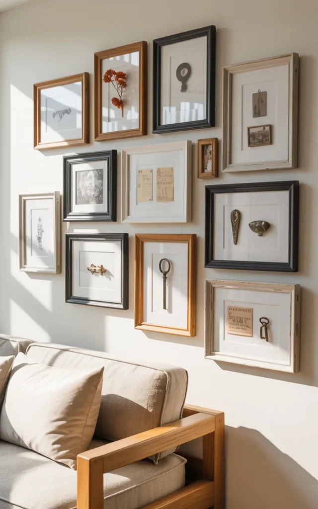 Create a shadow box display wall