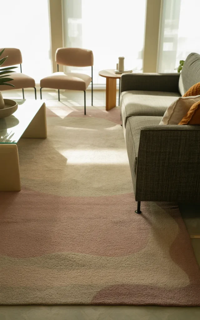 Define zones using rugs instead of walls