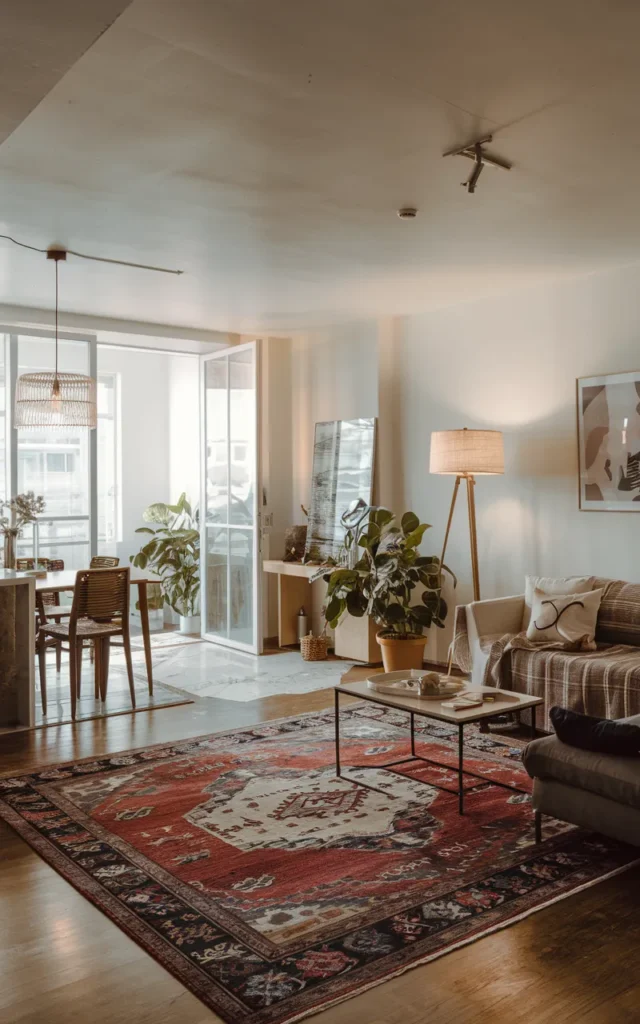 Define zones with rugs