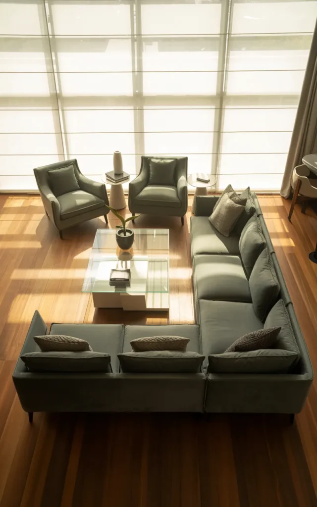 Float your furniture away from walls