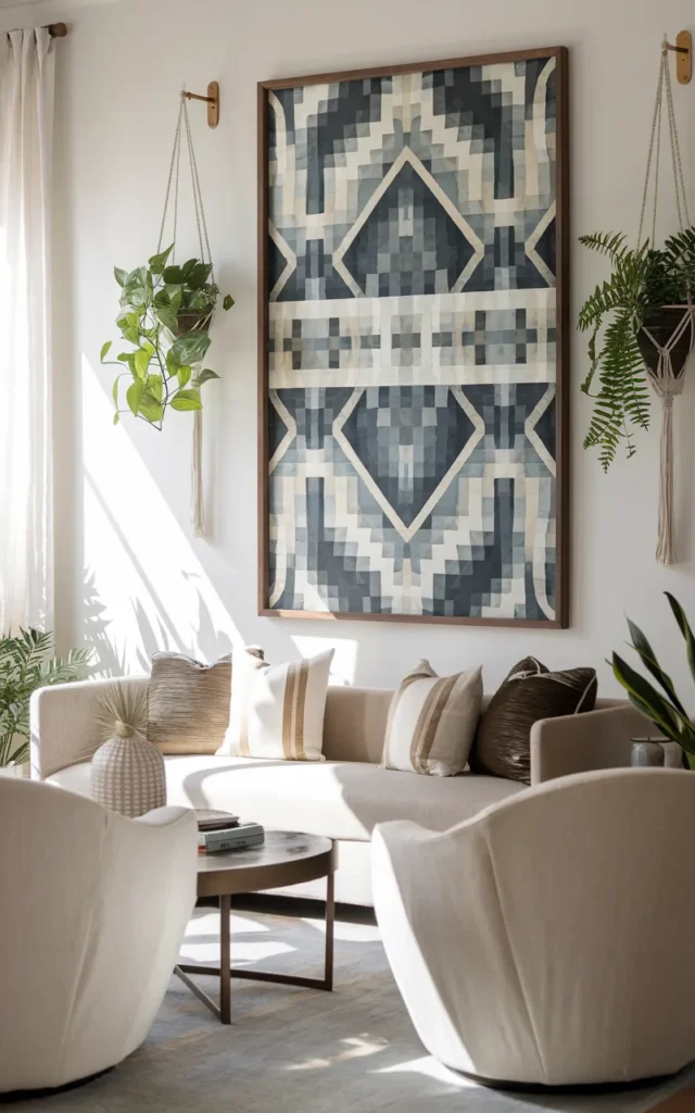Install a statement wallpaper panel