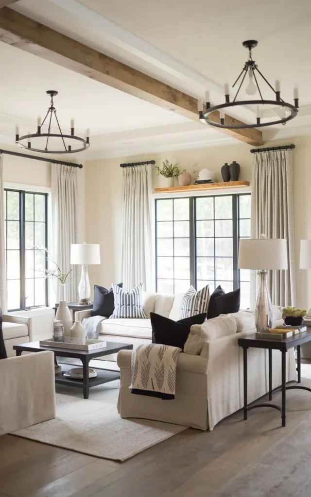 Introduce black accents for contrast