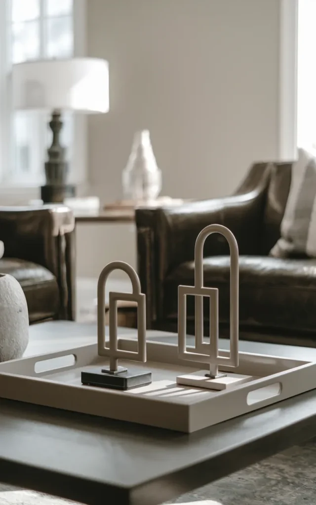 Layer decor in a triangular arrangement