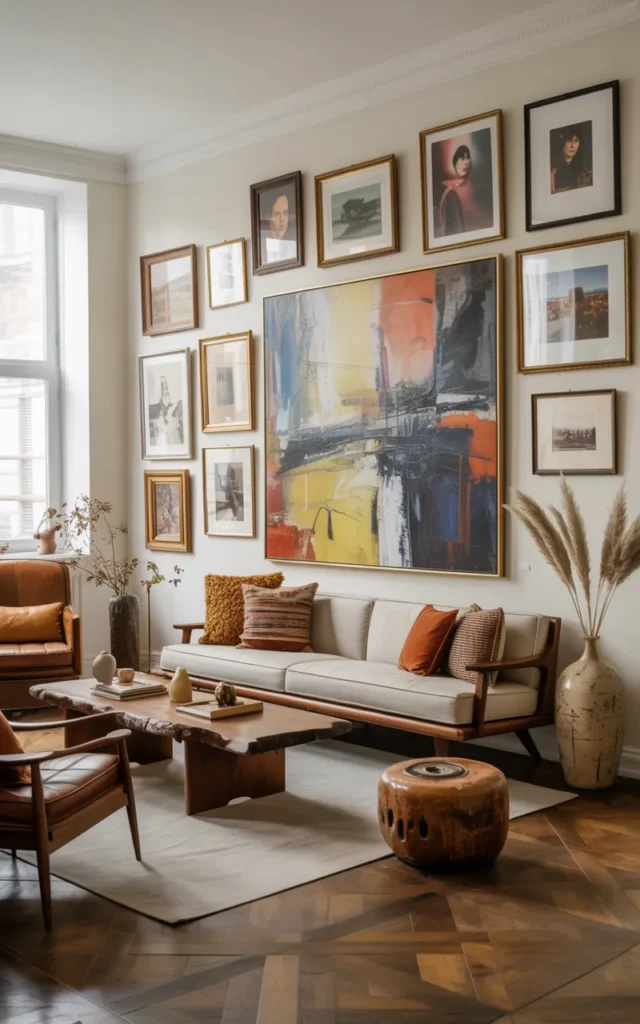 Use artwork to anchor the space
