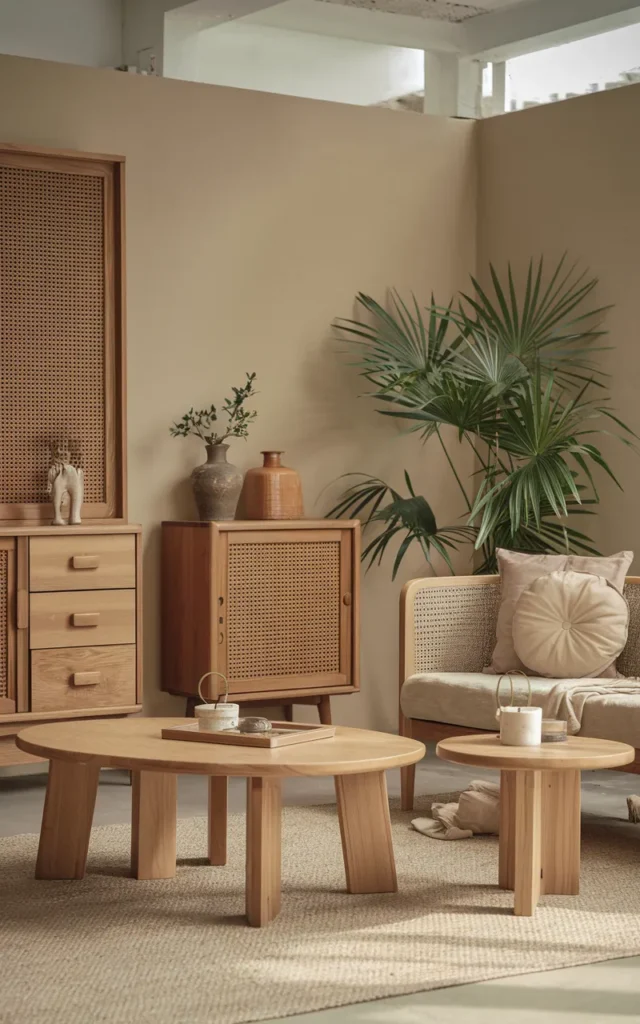 Use wooden elements to add warmth