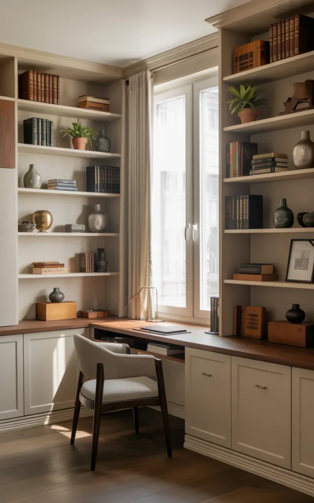 Add Built-In Storage Around Your Desk