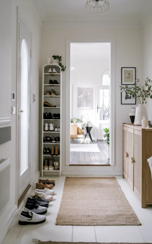 Add a Slim Shoe Cabinet Near the Door