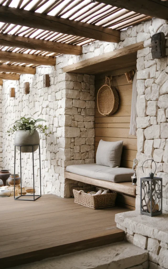 Mix Natural Materials for Warmth