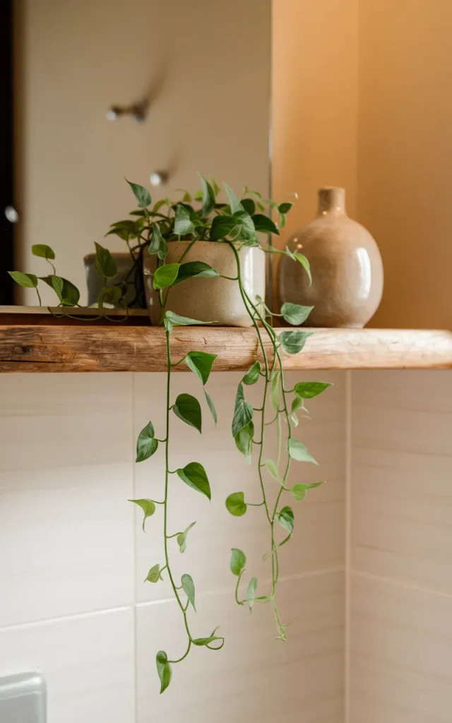 Add a small trailing plant