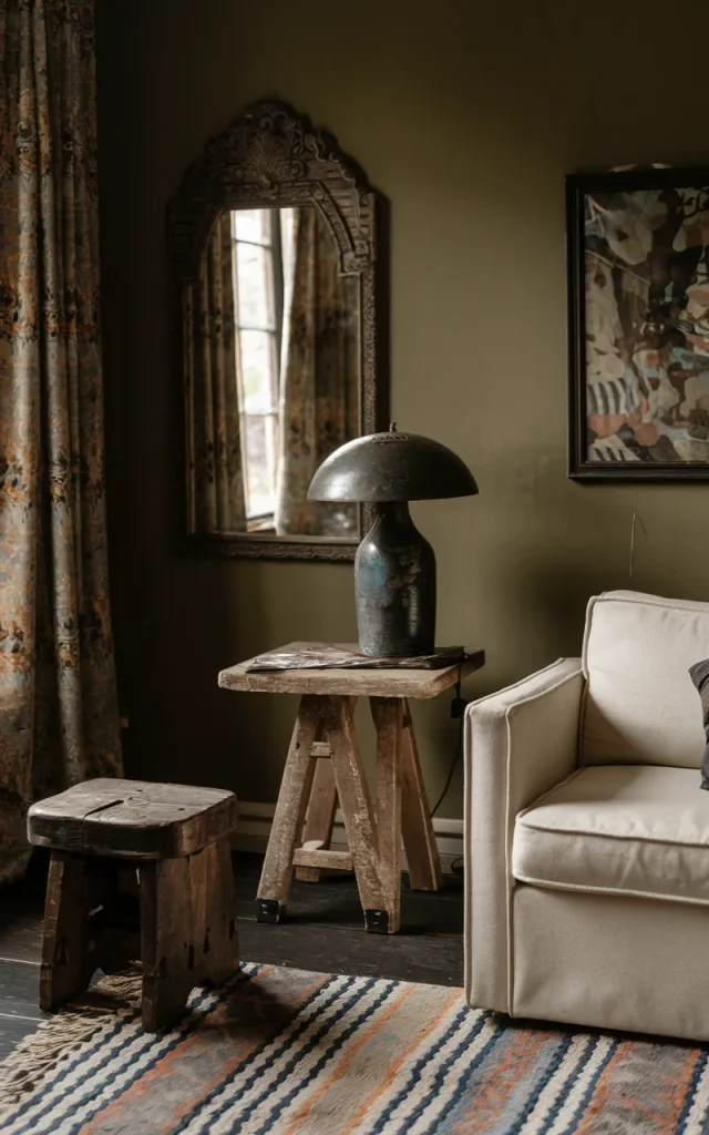 Add vintage pieces for a collected feel
