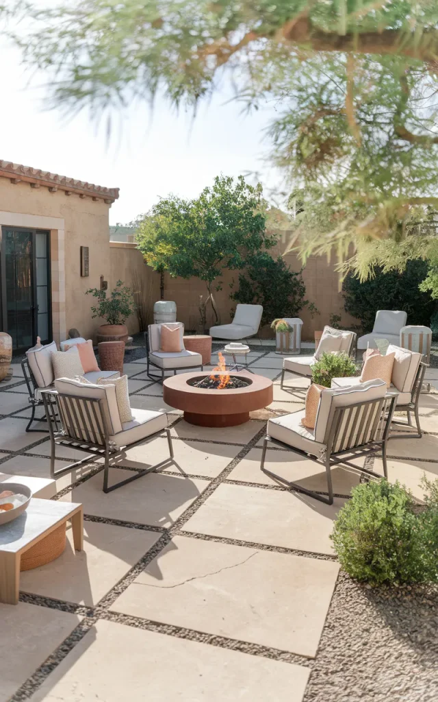 Build a small fire pit conversation area.