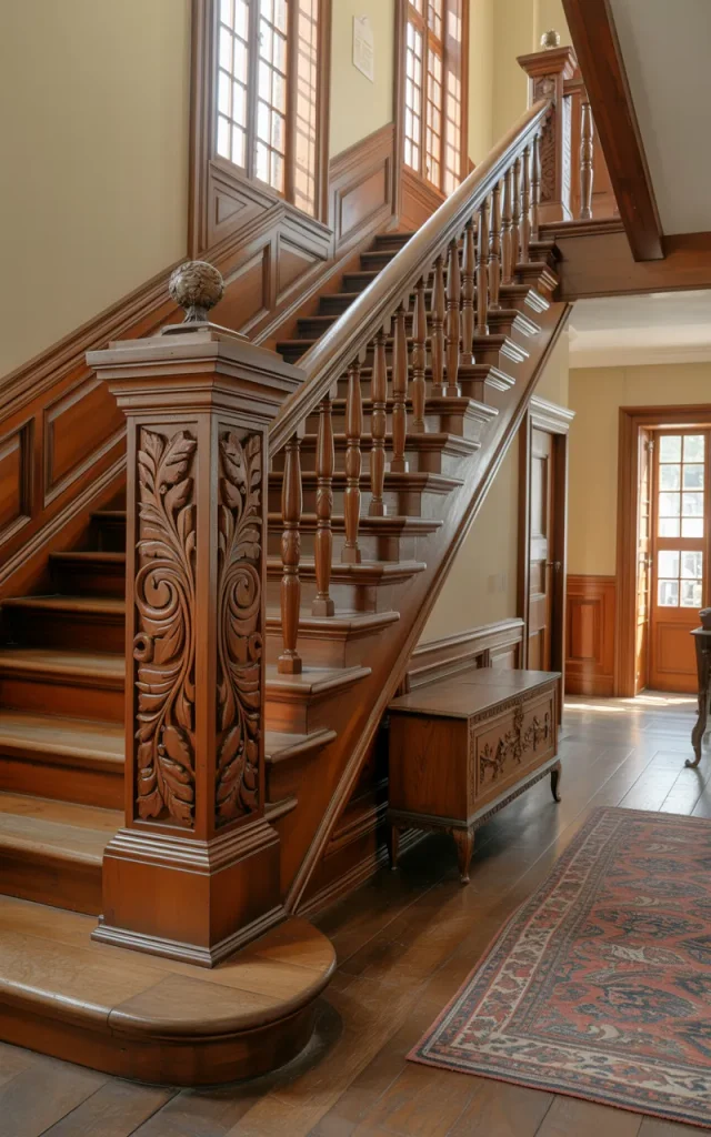 Carve Detailed Wooden Railings for Traditional Elegance