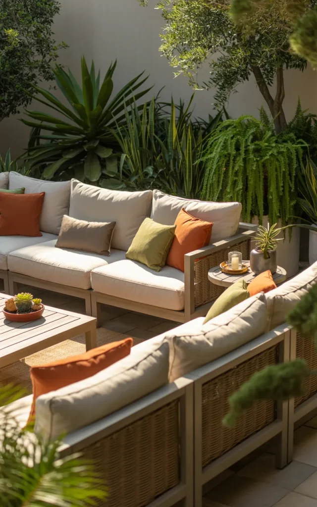 Choose a modular sofa for flexible entertaining.