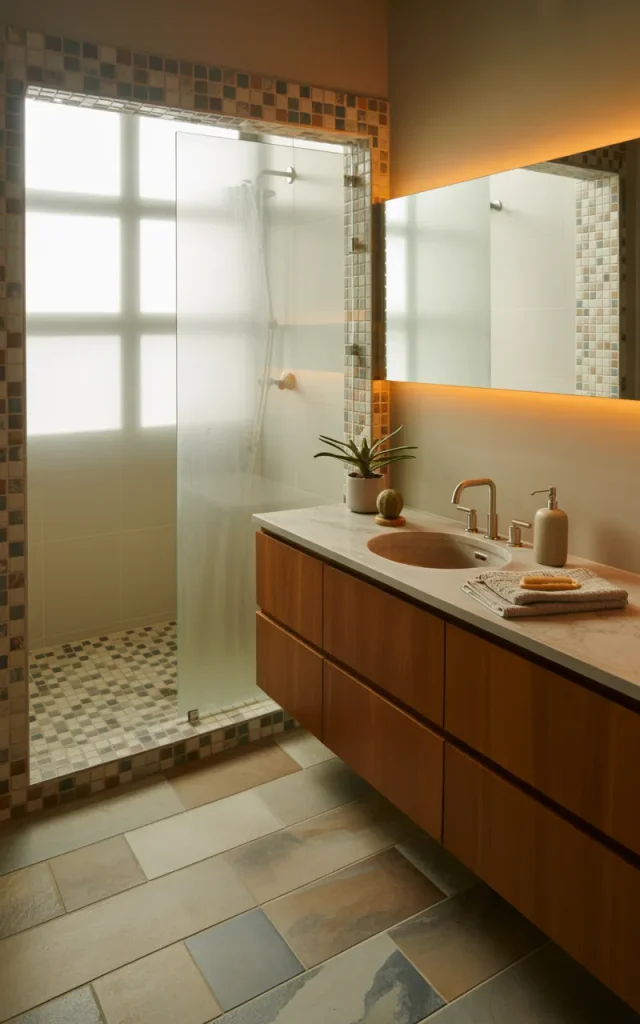 Combine two complementary floor materials