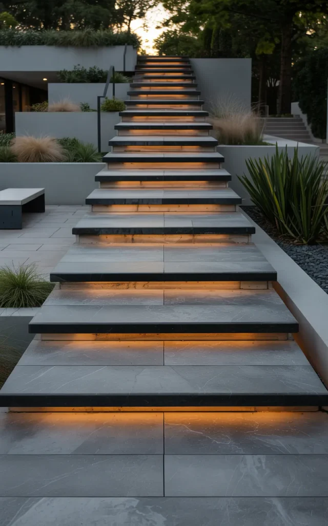 Create drama with LED step lighting