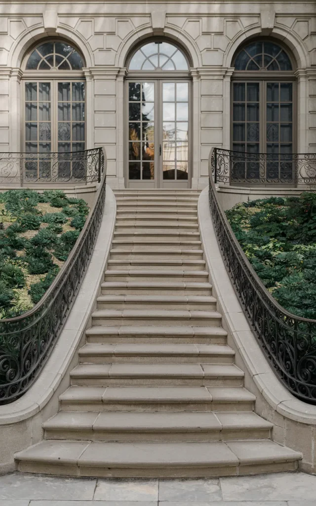 Design curved stairs for a grand entrance