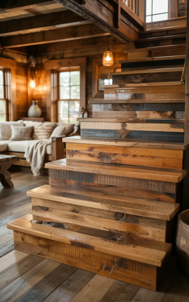 Go Rustic with Reclaimed Wood Steps