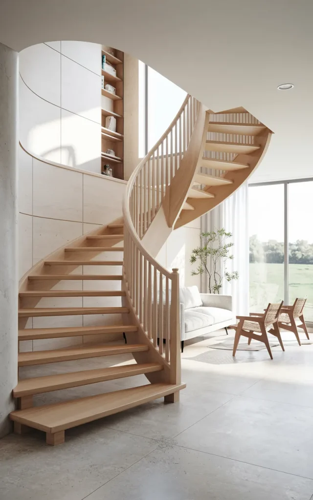Install Open-Riser Wooden Stairs for Airiness