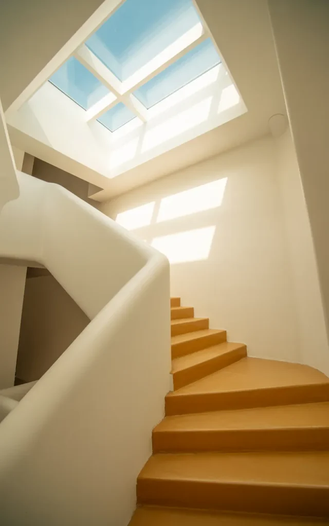 Install a skylight above the staircase