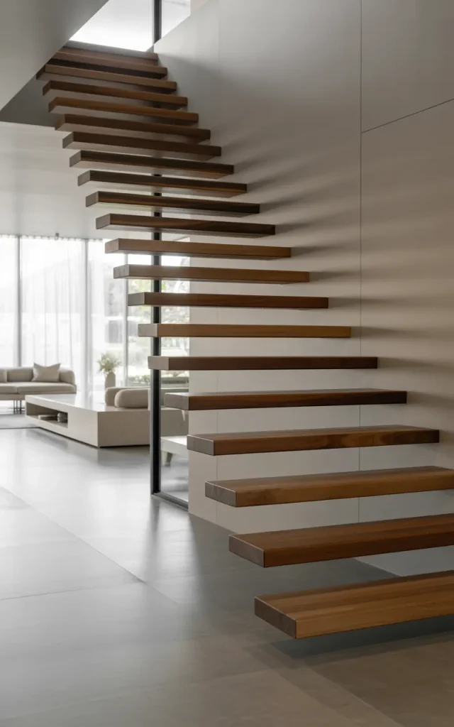 Install hidden wall supports for a true floating illusion