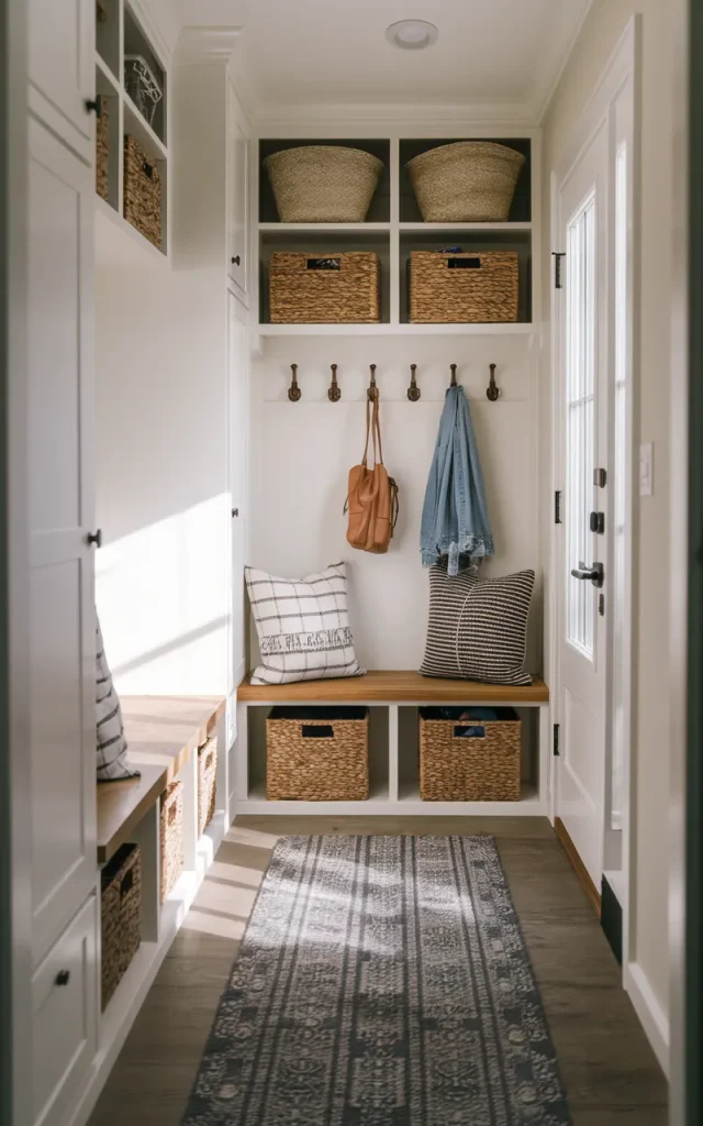 Layer a washable runner over the floor.