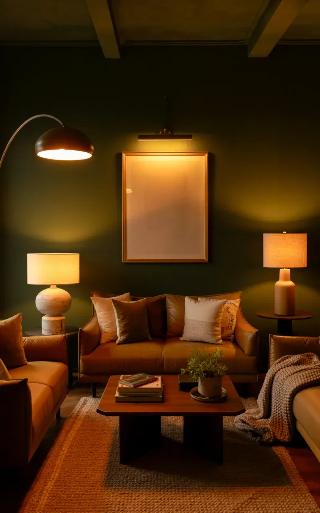 Layer several sources of warm lighting