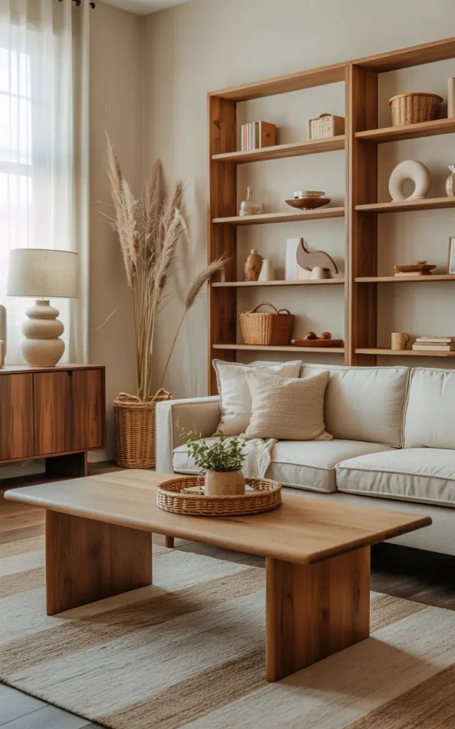 Mix wood tones without overthinking them