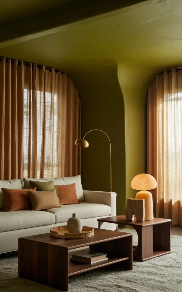 Paint the ceiling for a cocoon effect