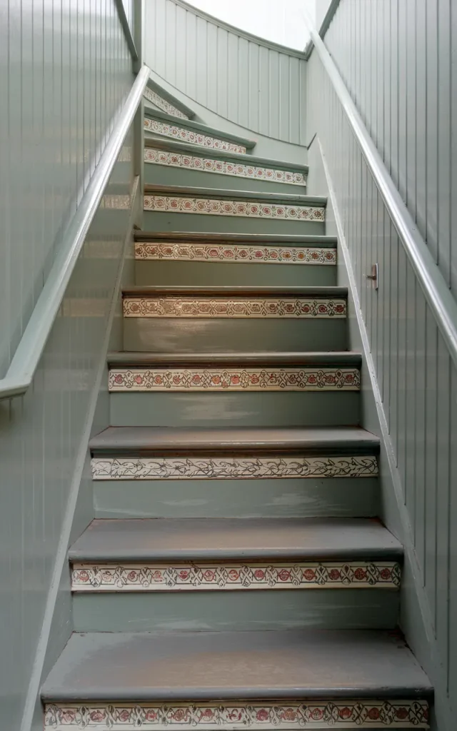 Paint the risers for a pop of personality