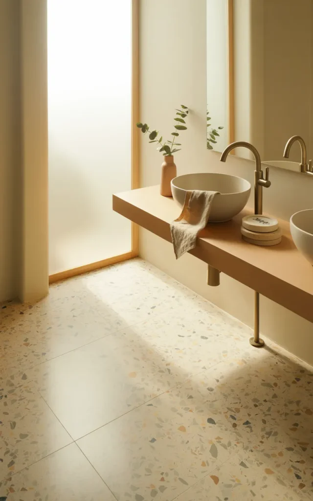 Try terrazzo flooring for playful sophistication