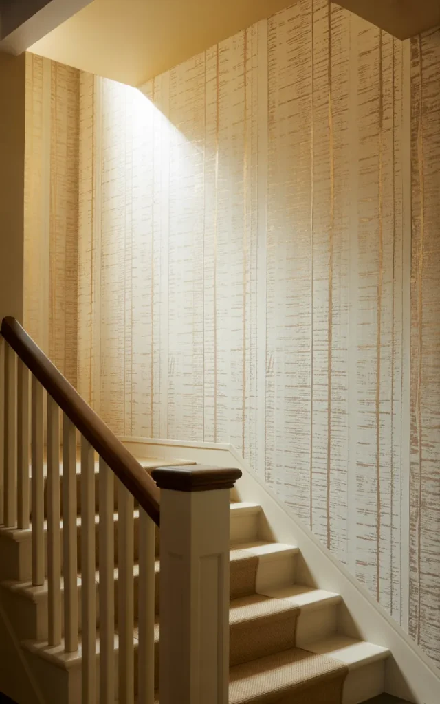 Use Textured Wallpaper for Depth