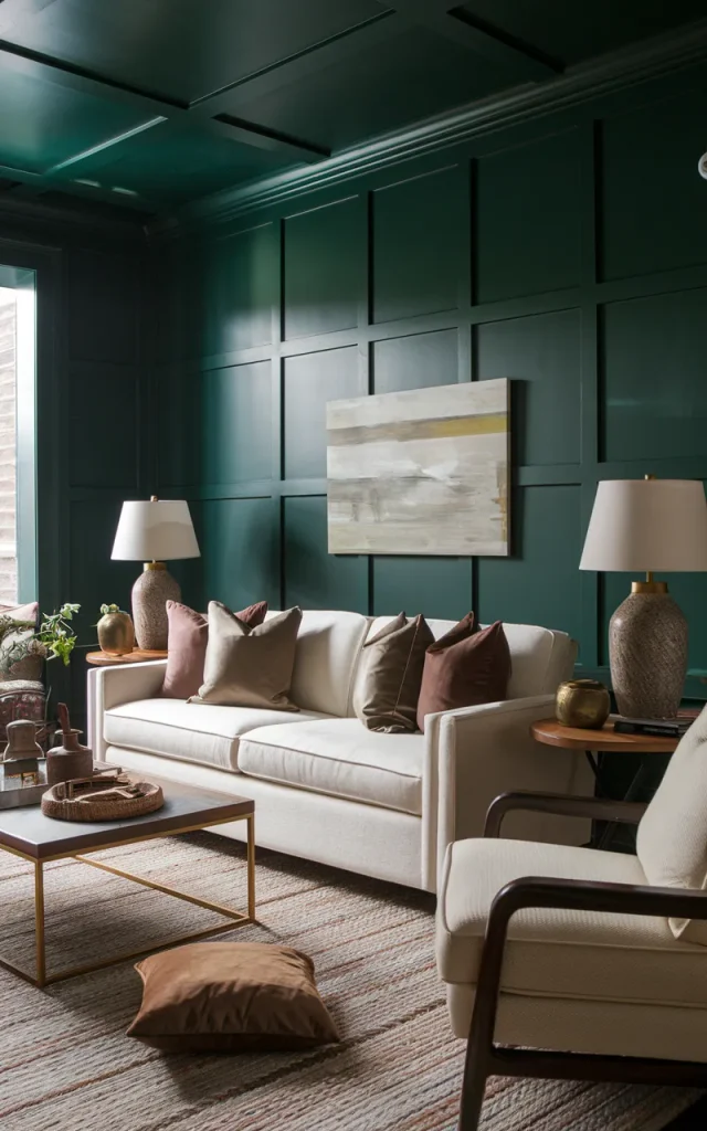 Use a deep, moody wall color