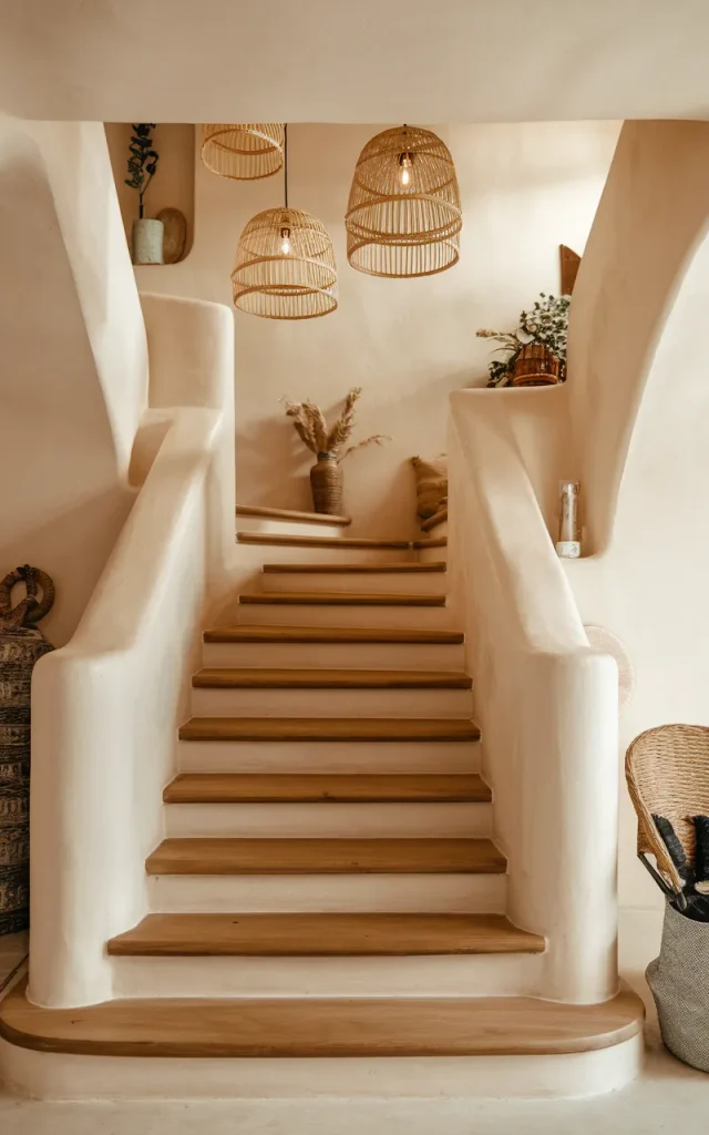 Add Warmth with Woven Rattan Pendants