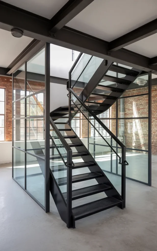 Combine glass with black metal framing 🖤