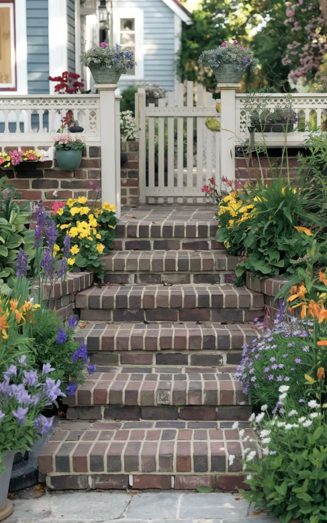 Construct Brick Garden Steps