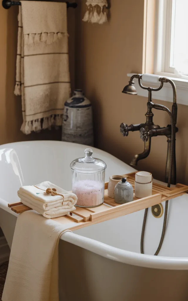 Create a Relaxing Candle and Bath-Salt Corner