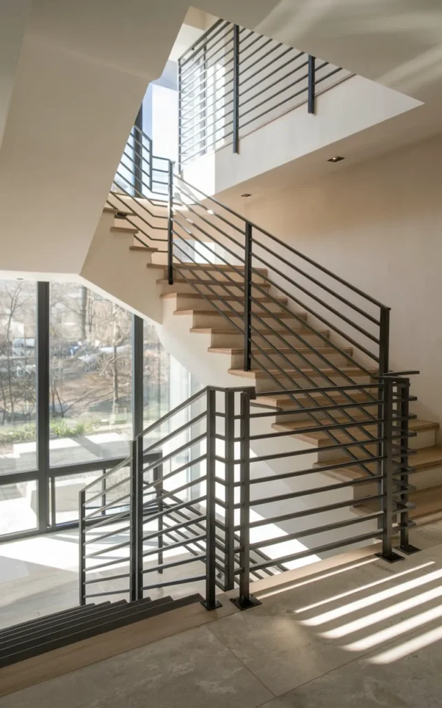 Create double-rail iron systems for safety and style