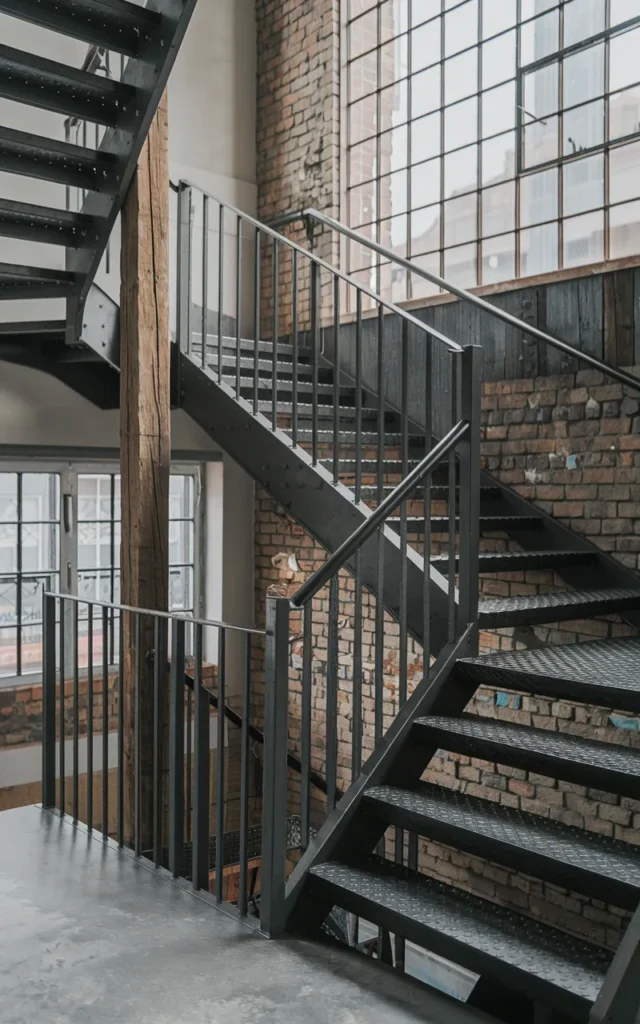 Design industrial loft-style iron staircases