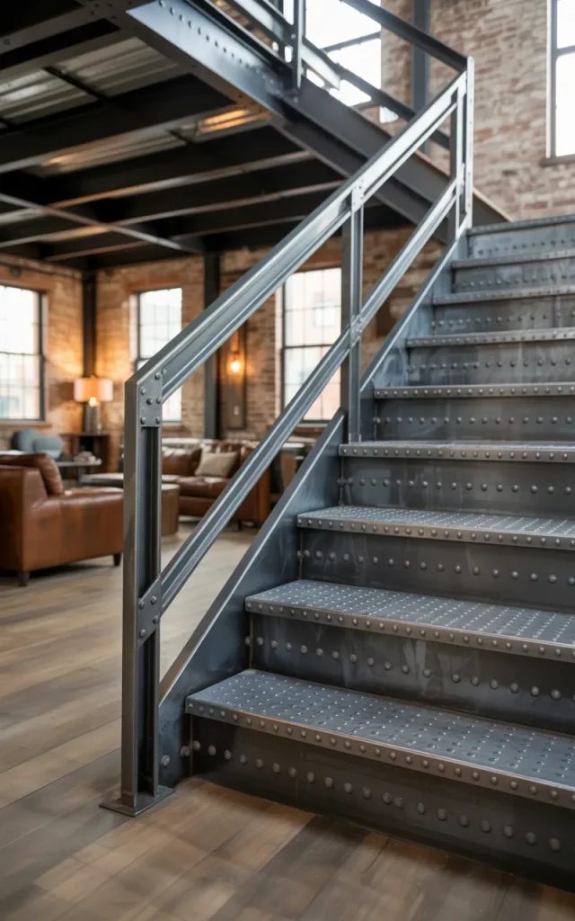 Use industrial raw steel with visible welds
